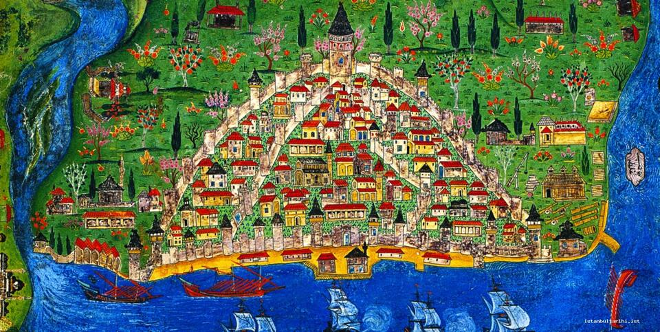 Galata Kulesi ve Surları Matrakçı Nasuh Efendi